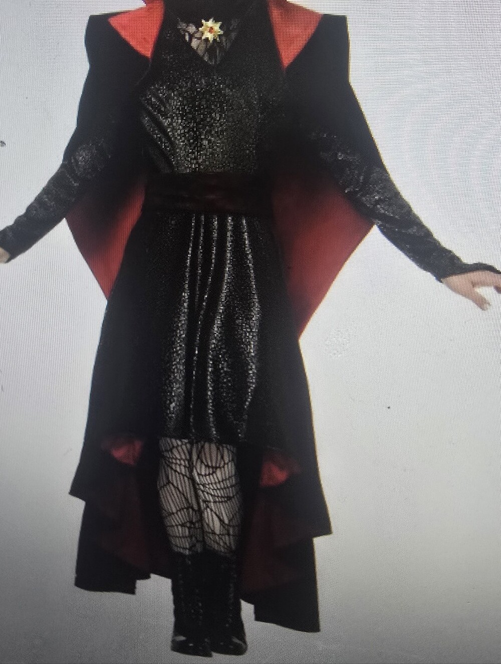 Vampire Vixen Costume (Dress & Capelet Only) M - Picture 8 of 8